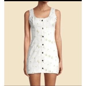 NWT For Love and Lemons Waverly Floral Mini Dress in Yellow Daisy XS